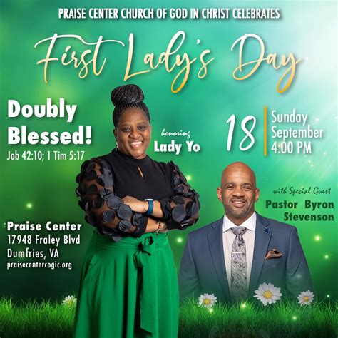 First Lady Day Celebration 2022 Praise Center Church Of God In Christ