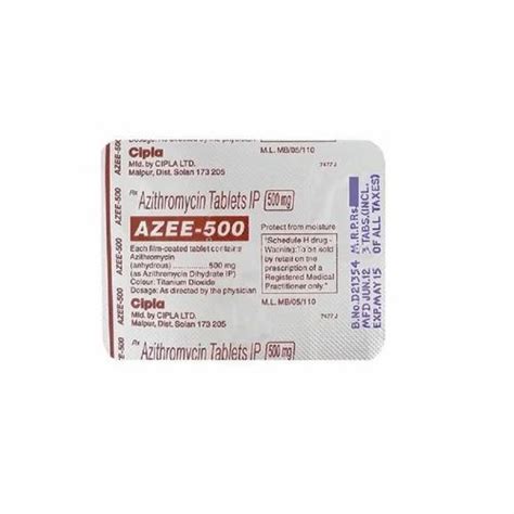 Azee Mg Azithromycin Tablets At Rs Strip Of Tablets