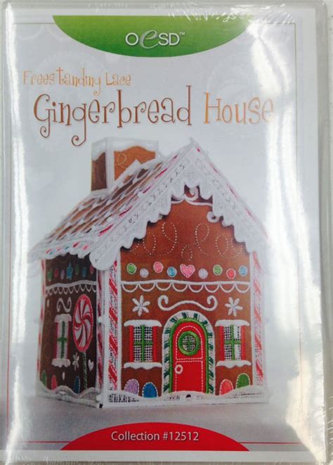 OESD Freestanding Lace Gingerbread House Pattern w/ CD