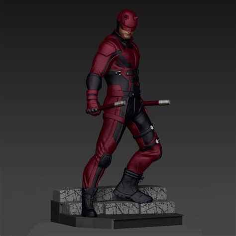 Daredevil Statues 3d Printing Model Stl 3d Model 3d Printable Cgtrader