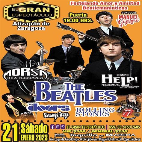 Tributo A The Beatles Doors Y Rolling Stones AREMA Ticket