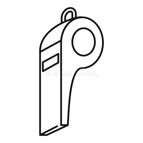 Loud Whistle Icon Outline Style Stock Illustration Illustration Of