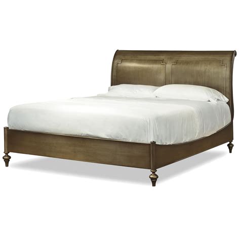 Proximity Antiqued Bronze Metal Queen Sleigh Bed Zin Home