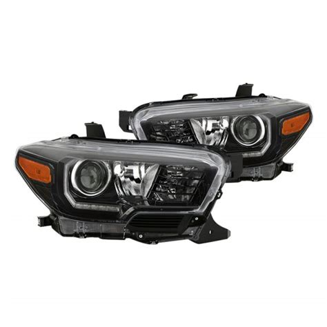 Spyder Hd Jh Tta Drl Am Bk Black Projector Headlights With Led Drl