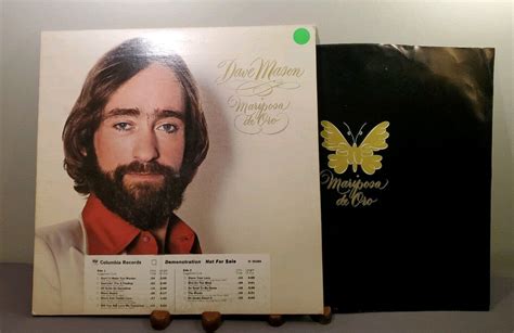 Dave Mason Mariposa De Oro Lp Columbia Jc White Label Promo