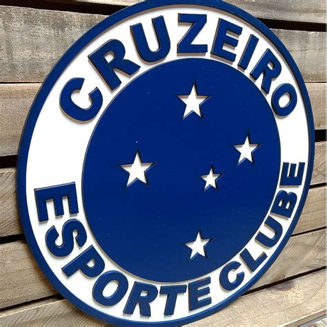 Placa Decorativa Em Alto Relevo Time Cruzeiro Elo