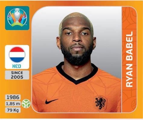 Euro Ryan Babel Complete My Sticker Album In Ryan