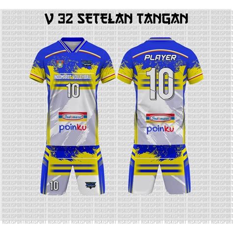 Jual Jersey Baju Kaos Olahraga Voli Volley Voly Bola Voli Sepakbola