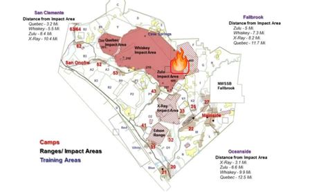 Brush Fire At Camp Pendleton Wildfire Burning At 1000 Acres