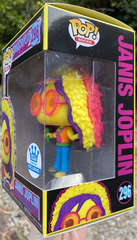 Janis Joplin Blacklight 296 Funko Shop Pop Vinyl Figure New Ebay