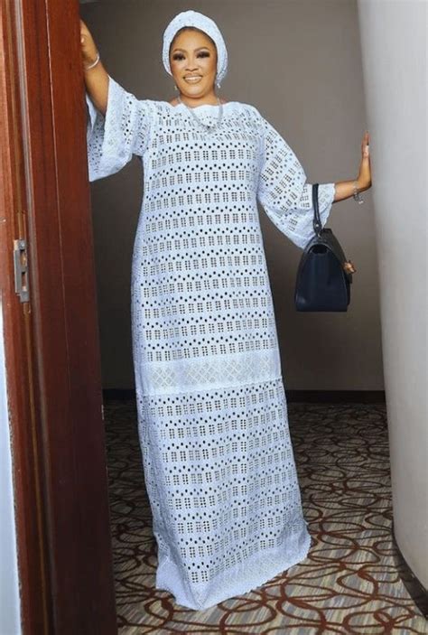 White Boubou Lace White Lace Dresses Kaftan Lace Gown Party Etsy