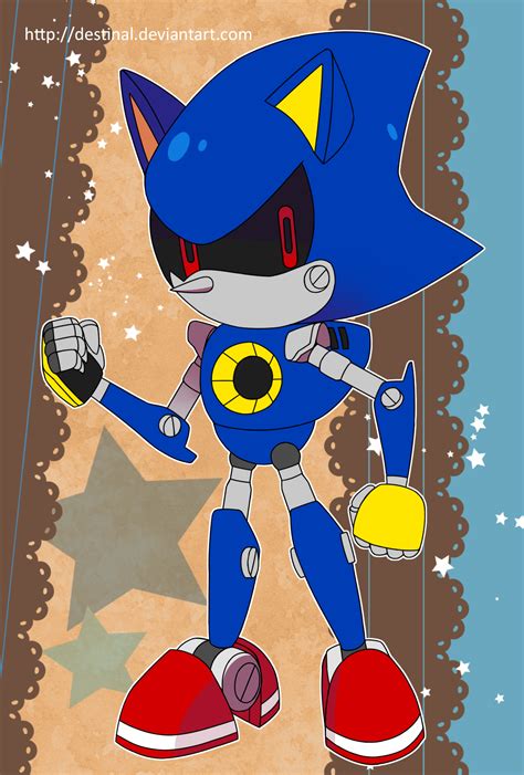 Sonic Postcard Metal Sonic By Crystal Ribbon On Deviantart