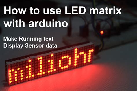 How To Use Max7219 Led Matrix Running Text Display Sensor Data Add More Led Matrix With