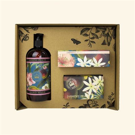 Kew Gardens Jasmine Peach Essential Hand Care Gift Box