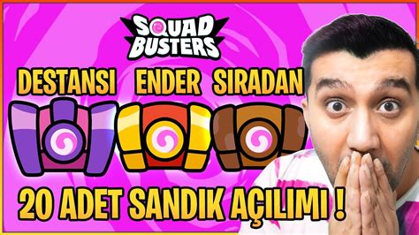 20 ADET SANDIK AÇILIMI EFSANE ÇIKANLAR SQUAD BUSTERS YouTube