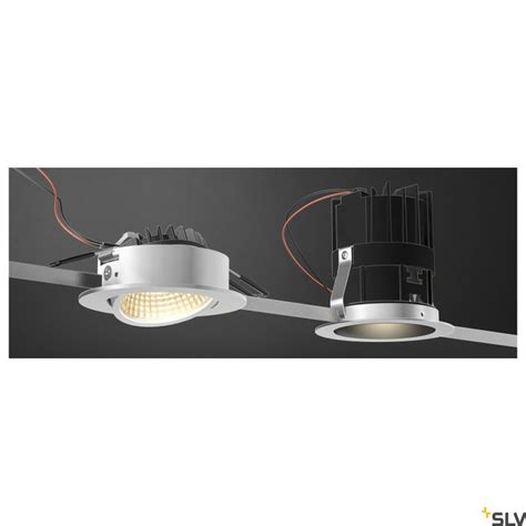 Slv New Tria Round Led Indoor Recessed Ceiling Light White