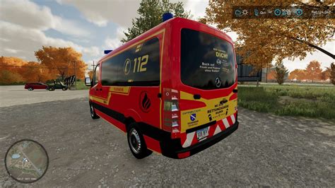 MB Sprinter Brandweer Koenigsberg V2 1 0 0 FS25 Mod FS22 Mod