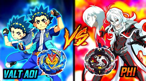 Beyblade Burst Turbo Legend Valt Aoi Vs Phi The God Of Lord The Strongest Beyblader In