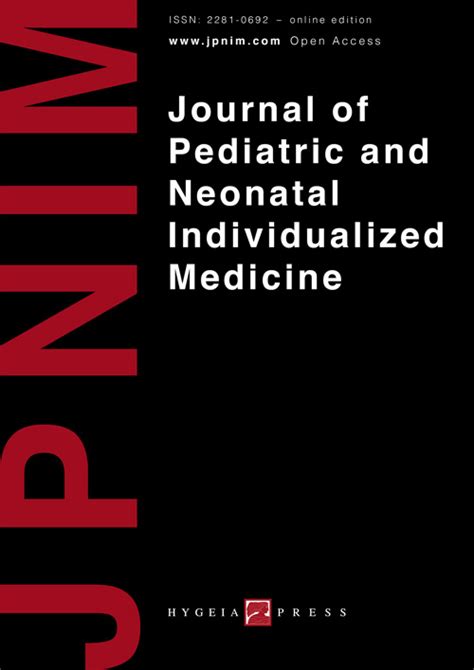 Journal Of Pediatric And Neonatal Individualized Medicine Jpnim