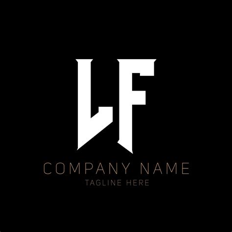 lf design de logotipo de carta letras iniciais lf gaming ícone do