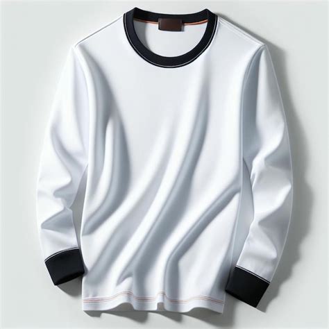 white long sleeve shirt premium ai generated image