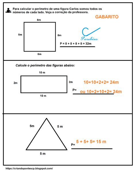 Compartilha Grandezas E Medidas Perímetro De Figuras Planas