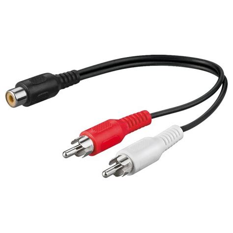 Electrónica Audio y Video Una Hembra Rca A 2 Machos Rca vmarchese