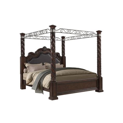 Fleur De Lis Living Delbert Upholstered Canopy Bed Reviews Wayfair