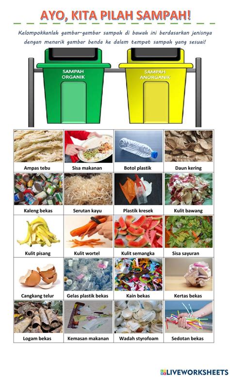 The Poster Shows Different Types Of Trash Cans