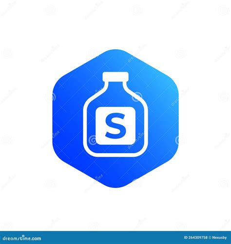 Solvent Bottle Icon Vector Sign Stock Vector Illustration Of