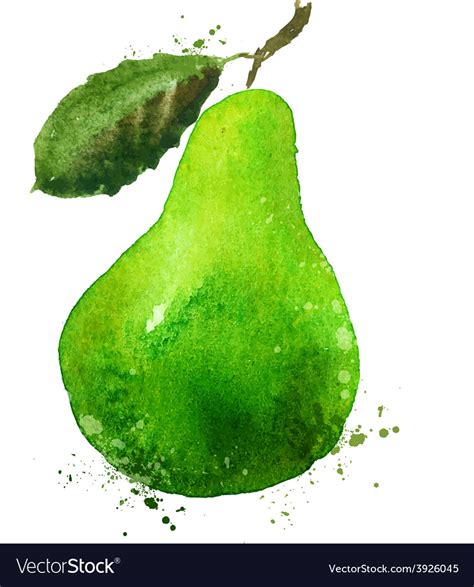 Pear Logo Design Template Food Or Fruit Royalty Free Vector