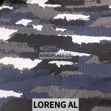 Jual BAHAN KAIN Loreng AL KRI Angkatan Laut Kain Ripstop Shopee Indonesia