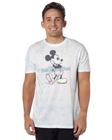 Disney Mens Walt Disney World Mickey Mouse Classic Pose Tie Dye T