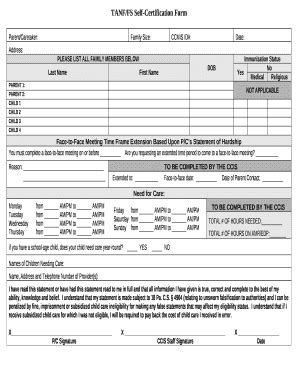 Parent Caretaker Doc Template Pdffiller