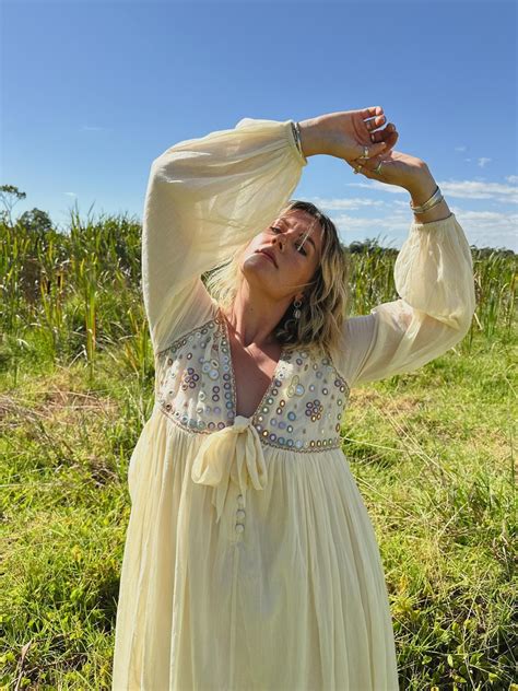 DRESS NA HOPE MAXI BLUSHING EARTH Naked Gypsy