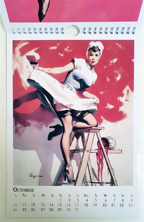 Gil Elvgren Wall Calendar 2021 Pin Up Girl Retro Vintage New Etsy