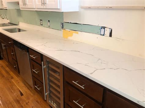 Calacatta Tree Quartz Kitchen Countertops In Chattanooga Tn