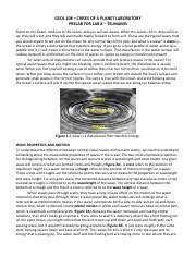 Lab Quiz 8 Pdf GEOL 108 CRISES OF A PLANET LABORATORY PRELAB FOR