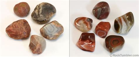 Rock Tumbling Before And After Photos Rock Tumbling Agate Rocks