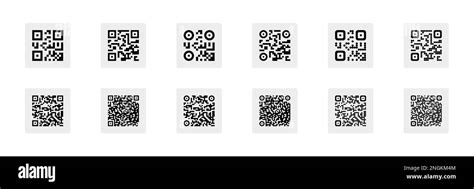 Qr Code Set Template Of Frames For Qr Code With Text Scan Me Vector