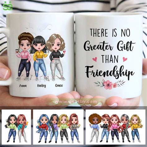 Personalized Mug There Is No Greater Gift Than Friendship Up To 7