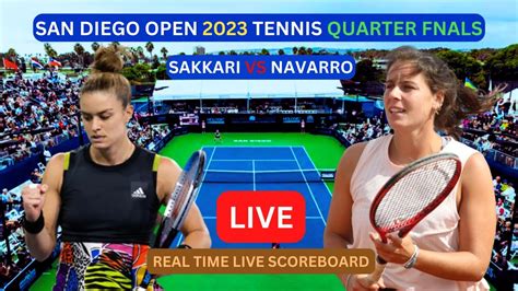 Maria Sakkari Vs Emma Navarro Live Score Update Today 2023 Wta San