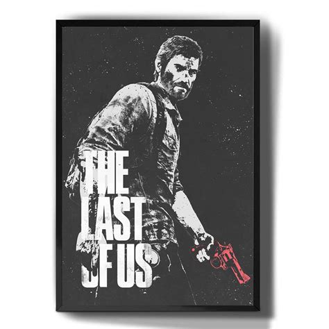 Quadro Decorativo Emoldurado The Last Of Us Joel Personagem Jogo Para