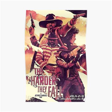 The Harder They Fall Poster Poster For Sale By Devidderrico Redbubble