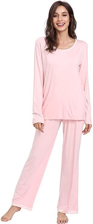 GYS Pajamas Set For Women Viscose Made From Bamboo Long Sleeve