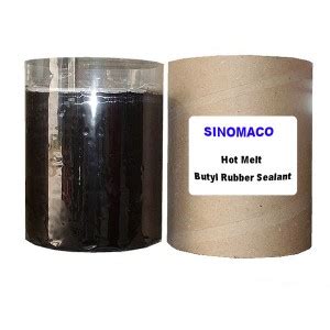 Hot Melt Butyl Rubber Sealant For Insualating Glass Sichuan Sinomaco Materials Technology Co Ltd