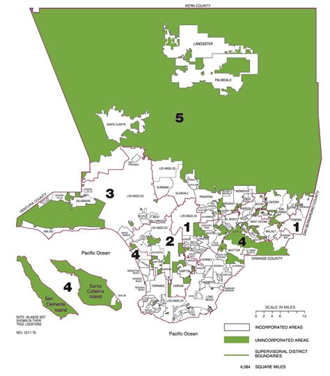 Unincorporated Los Angeles County Map - Maps For You