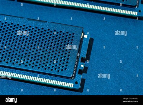 Computer Ram Chip Memory Modules Computer Technology Concept Of Pc Hardware Dimm Ddr4 With