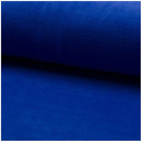 Tissu jersey velours éponge Bleu royal Ma petite mercerie