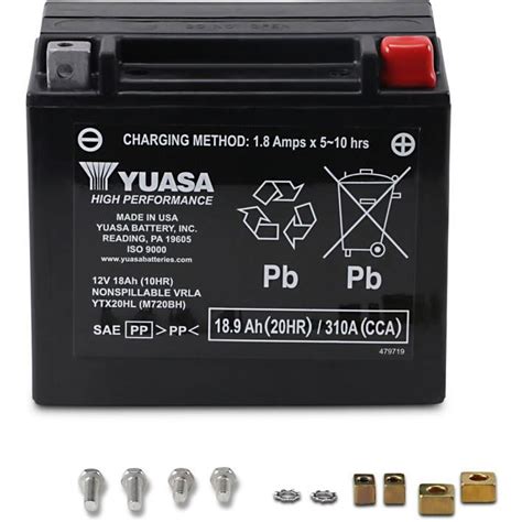 Yuasa Yuam Bh Factory Activated Maintenance Free Battery Ytx Hl